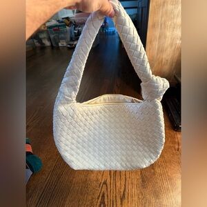 a new day White Woven Shoulder Bag